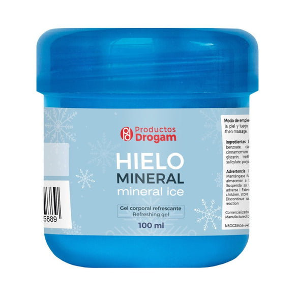 Hielo Mineral gel corporal mentol y alcanfor frasco 100 g — Drogam