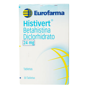 Histivert 24mg (betahistina) 30 tabletas — Eurofarma