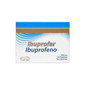 Ibuprofar Ibuprofeno 800mg 60 Tabletas — Icom