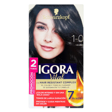 Igora Vital Kit Promocional 1-0 Negro 2 Tubos — Henkel