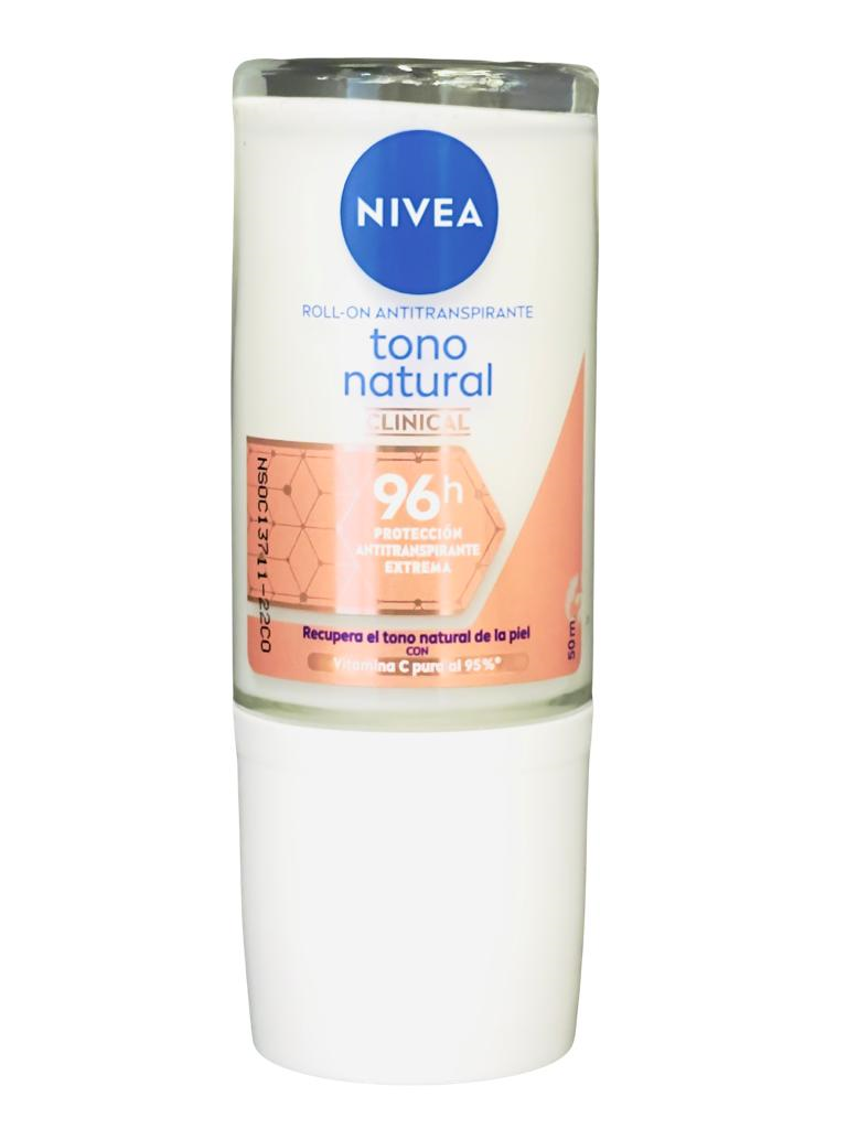 DESODORANTE NIVEA ROLLON TONO NATURAL 50 ML