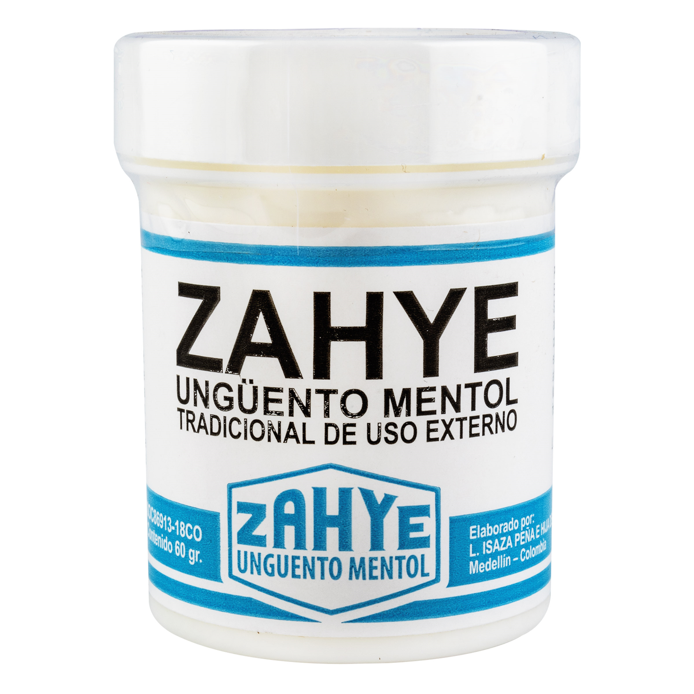 UNGUENTO MENTOL ZAHYE POTE 60 GR