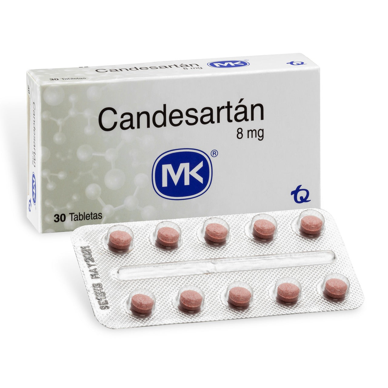 CANDESARTAN 8 MG 30 TABLETAS MK