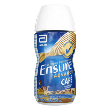 Ensure Advance Líquido sabor Café botella de 220 ml - Suplemento nutricional completo de Abbott con HMB y proteína