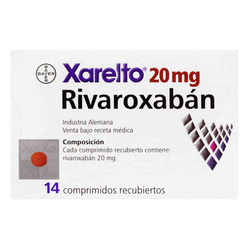Xarelto 20mg rivaroxabán 14 tabletas — Bayer