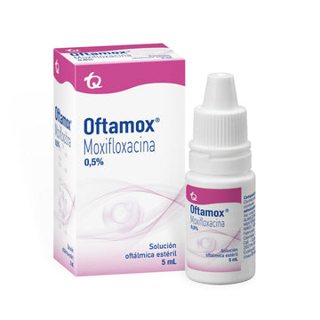 Oftamox 0.5% moxifloxacino gotas oftálmicas 5 ml — Tecnoquímicas