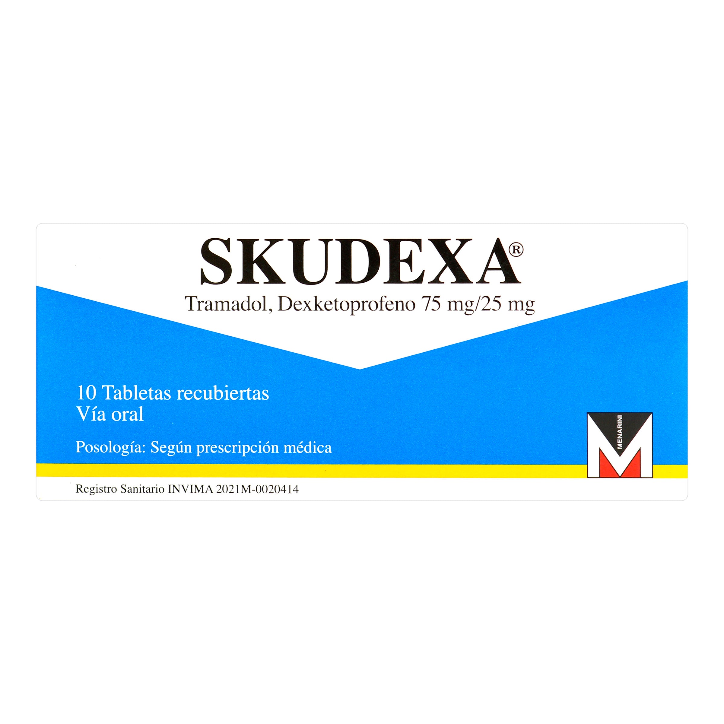SKUDEXA (TRAMADOL+DEXKETOPROFENO) 75_25 MG 10 TABLETAS