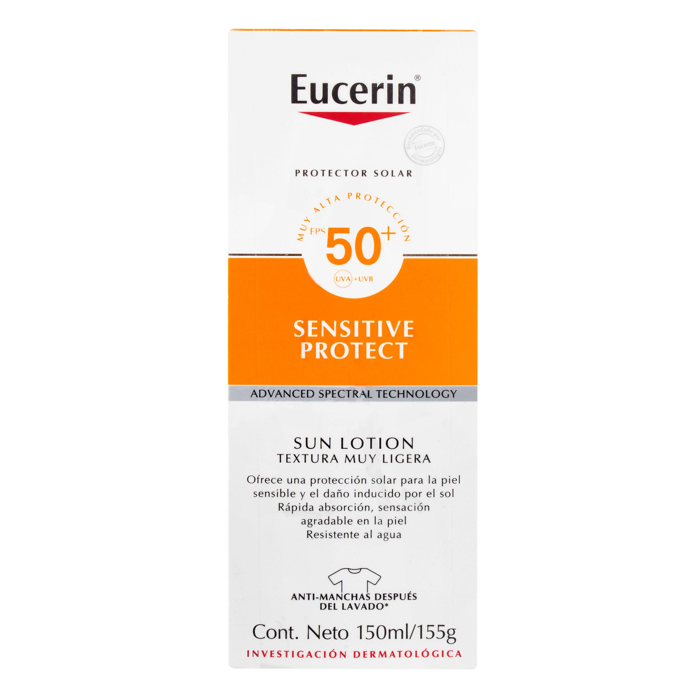 EUCERIN SOLAR SUN LOTION FPS 50 150 ML