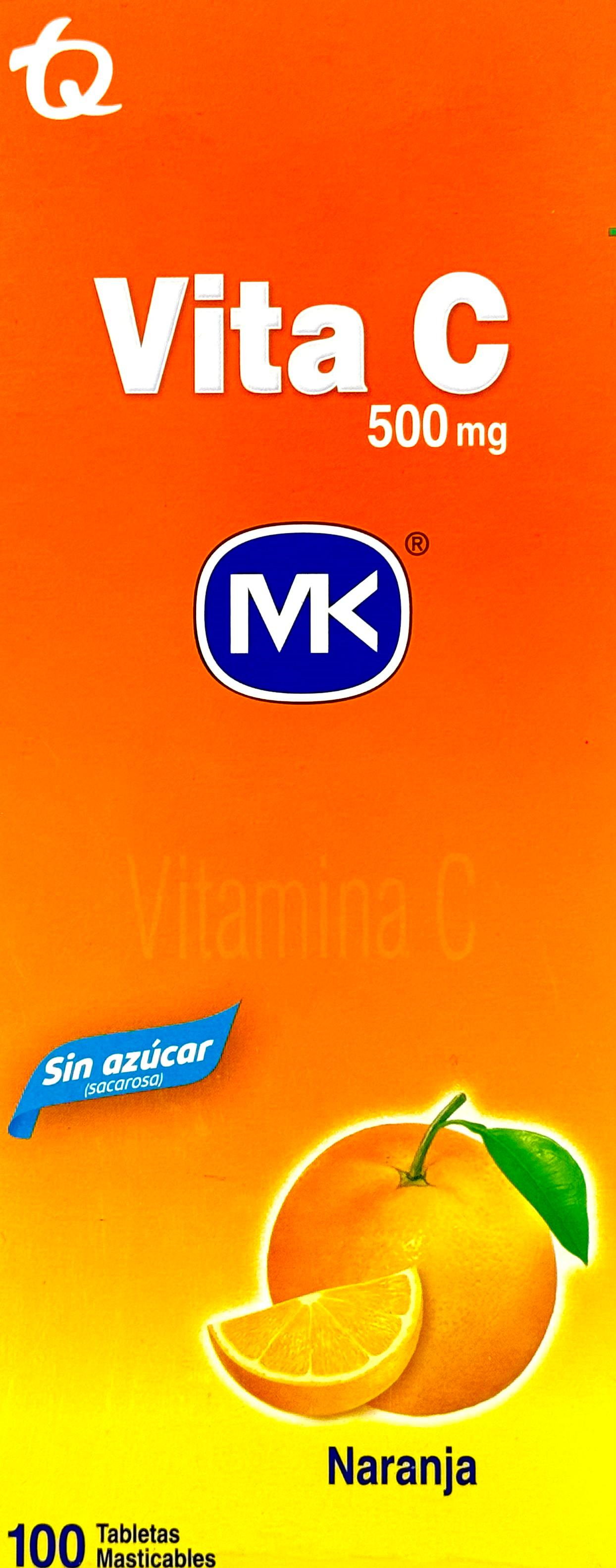 (F) VITAMINA C 500 MG NARANJA 100 TBS MK - 10 UNIDADES