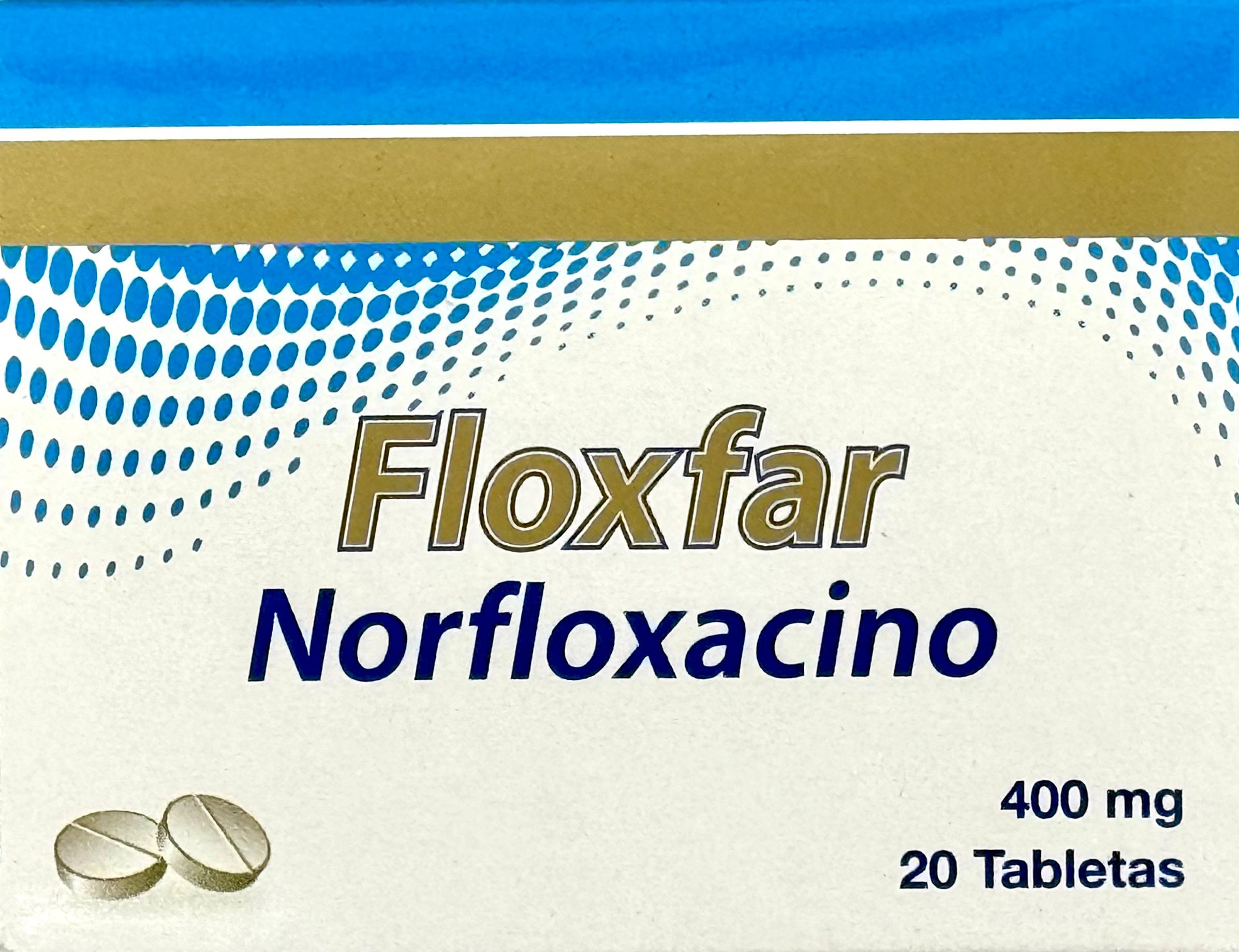 (F) FLOXFAR 400 MG NORFLOXACINO 20 TABLETAS - (LR) - 10 UNIDADES