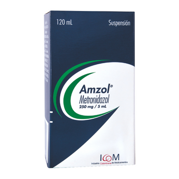 Amzol Metronidazol 250mg/5ml Suspensión 120ml — ICOM