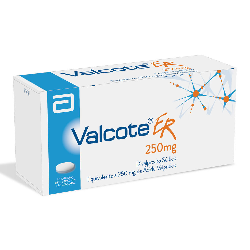 VALCOTE ER 250 MG 30 TABLETAS (M)