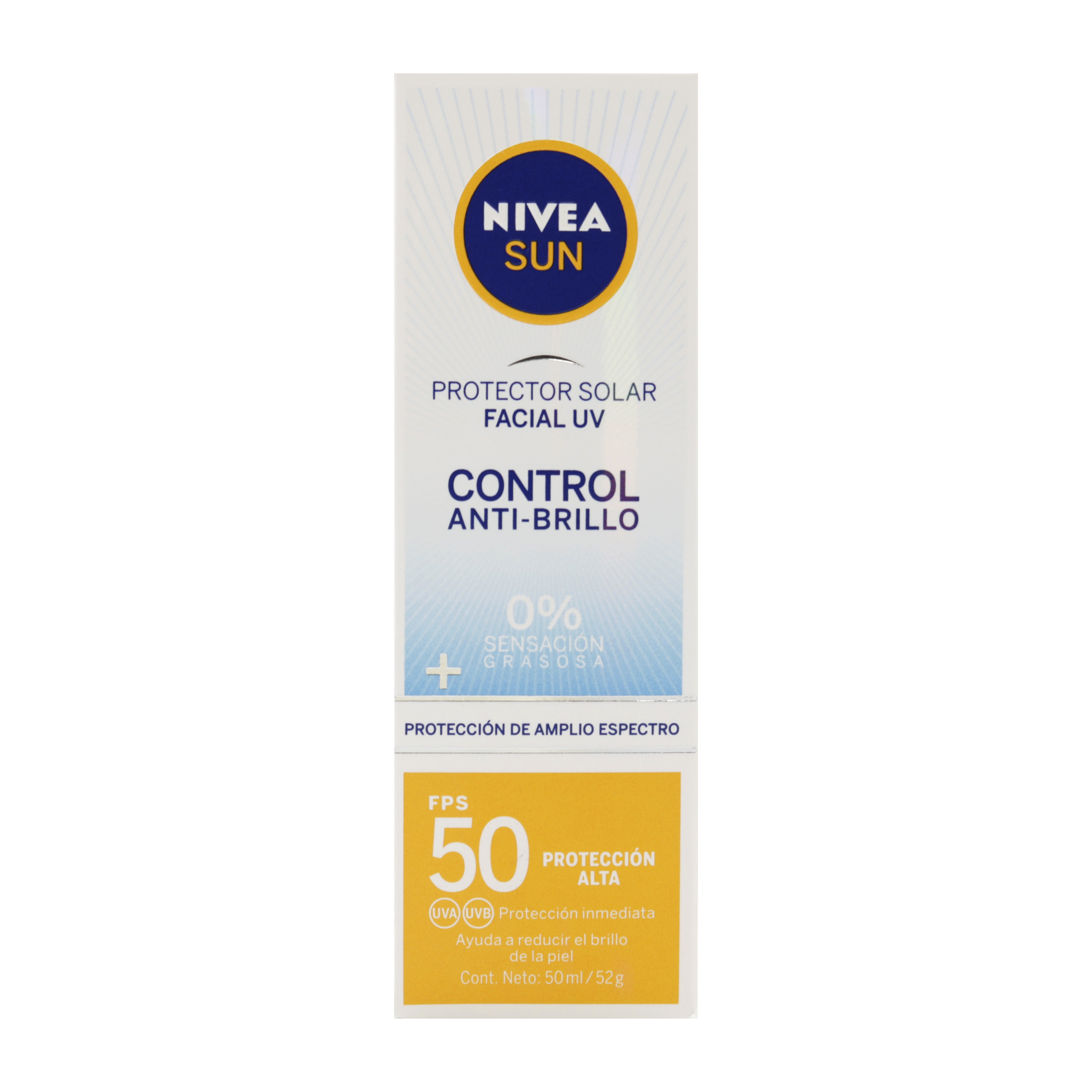 NIVEA SUN SHINE CONTROL DE BRILLO SPF 50 ML