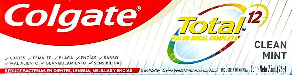 CREMA COLGATE TOTAL 12 CLEAN MINT 75 ML