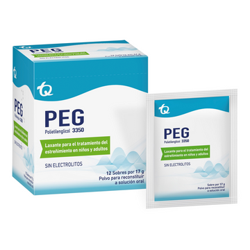 Peg Polietilenglicol 3350 polvo laxante 12 sobres — Tecnoquímicas