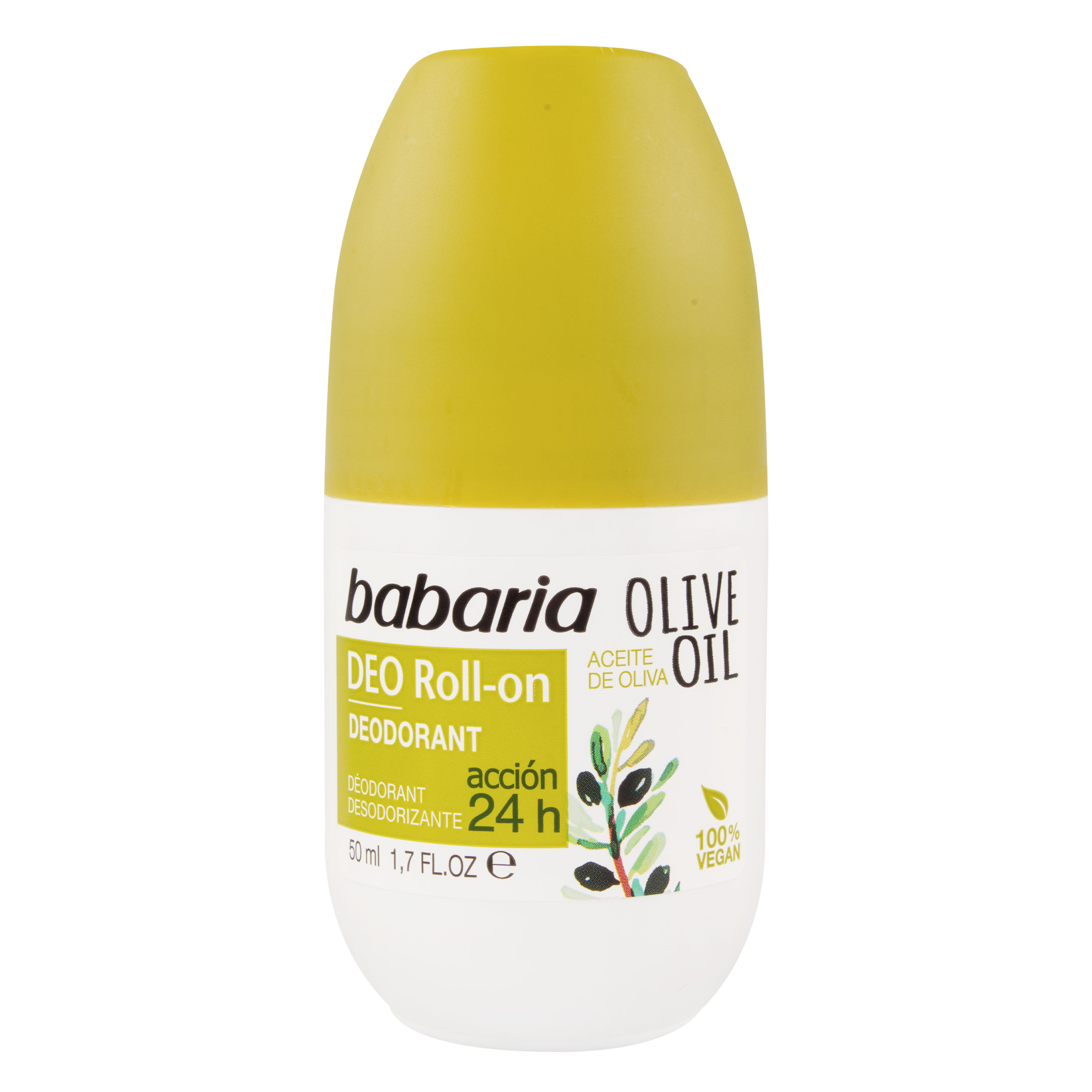 DESODORANTE BABARIA ROLLON OLIVE OIL 50 ML