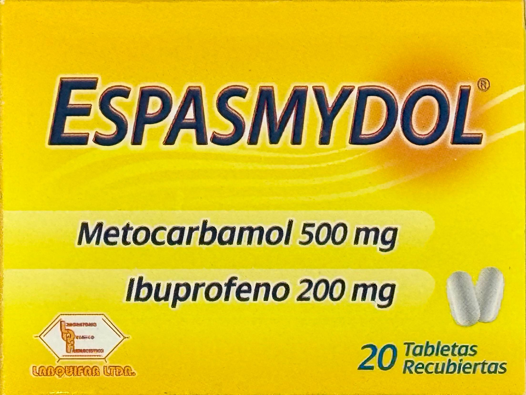 (F) ESPASMYDOL 20 TABLETAS MF - (LR) - 2 UNIDADES