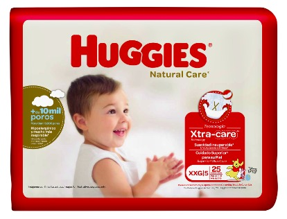 PAÑAL HUGGIES NATURAL CARE ETAPA 5 25 UNIDADES