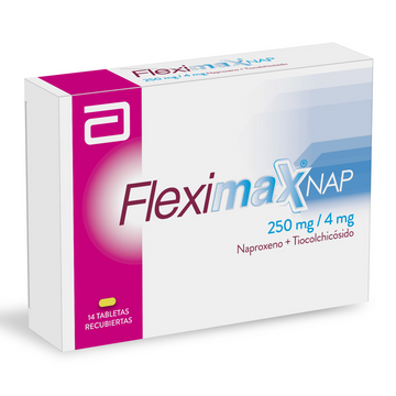 Fleximax Nap naproxeno tiocolchicósido 14 tabletas — Lafrancol