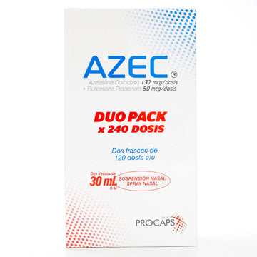 Azec spray nasal azelastina + fluticasona 137/50mcg duopack 240 dosis — Procaps