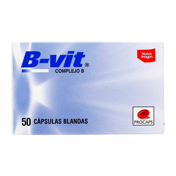 B Vit Complejo B vitaminas B1 B2 B3 B6 50 cápsulas blandas — Procaps