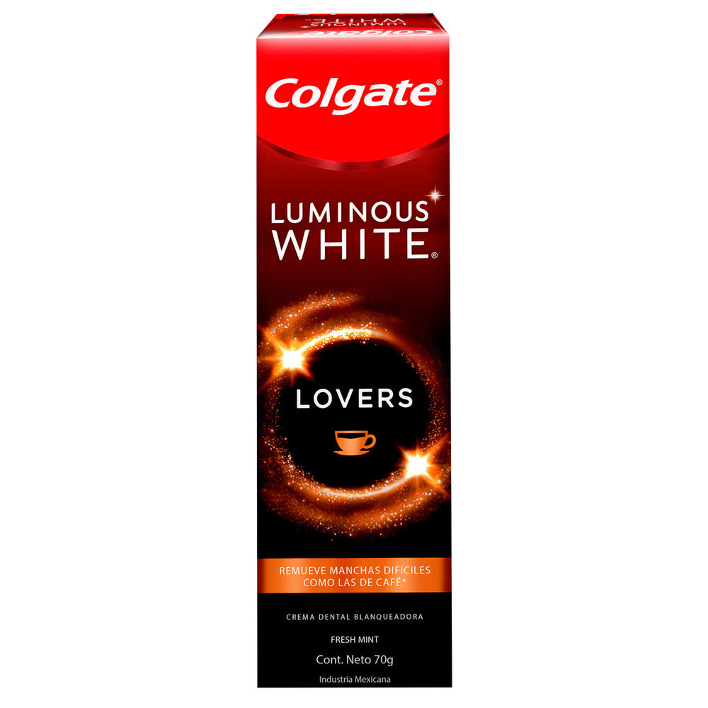 COLGATE LUMINOUS WHITE LOVERS CAFE POR 70 ML