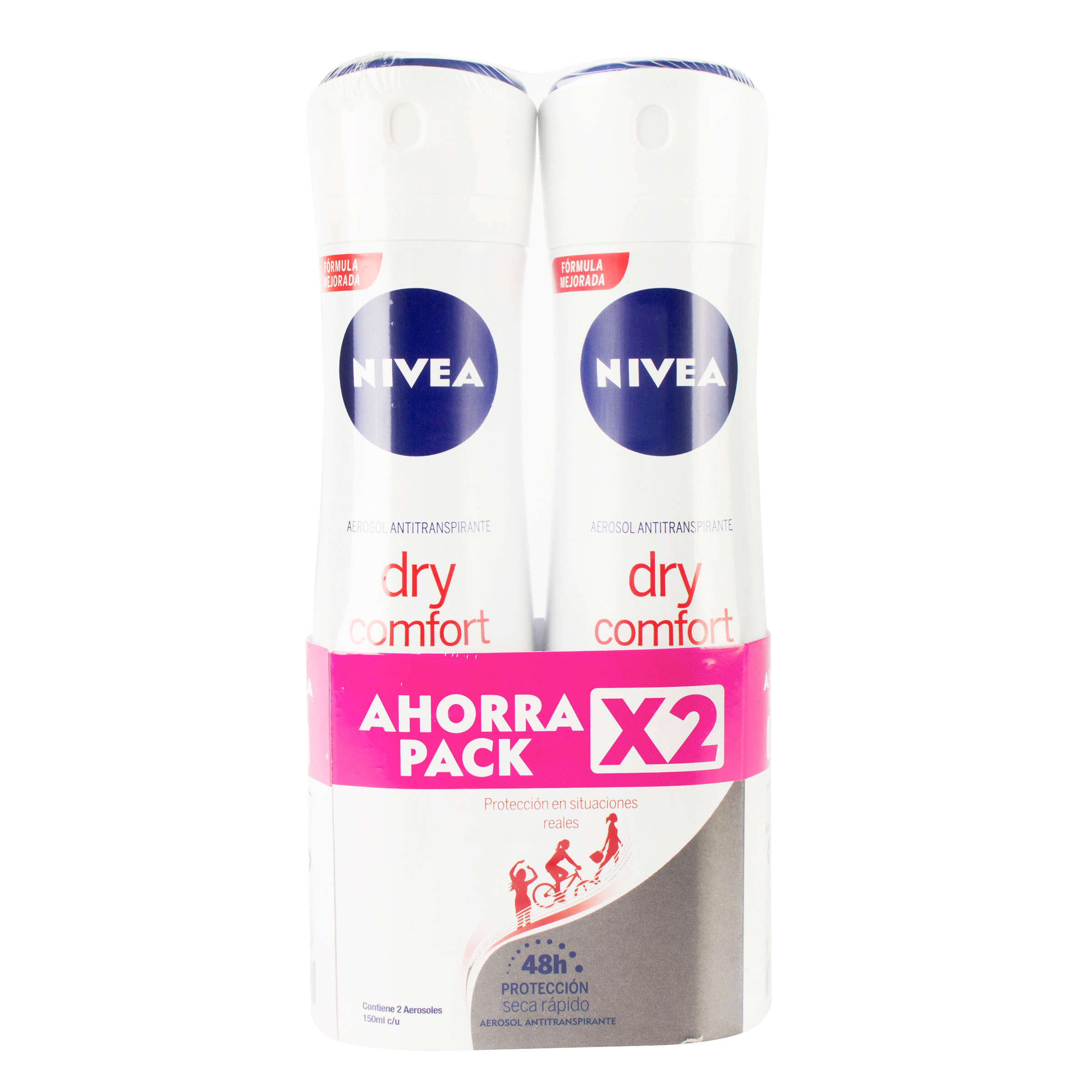 2 DESODORANTE NIVEA SPRAY DRY FEM COMFORT 150 ML ECO