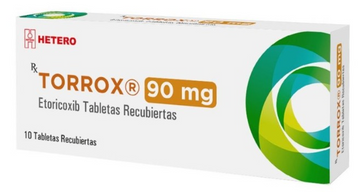 Torrox Etoricoxib 90 mg 10 Tabletas antiinflamatorio
