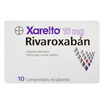 Xarelto 10mg rivaroxaban 10 tabletas recubiertas — Bayer
