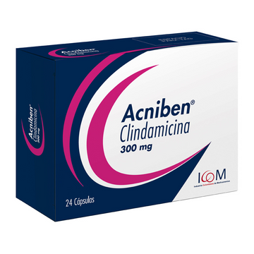 Acniben Clindamicina 300mg 24 cápsulas — ICOM