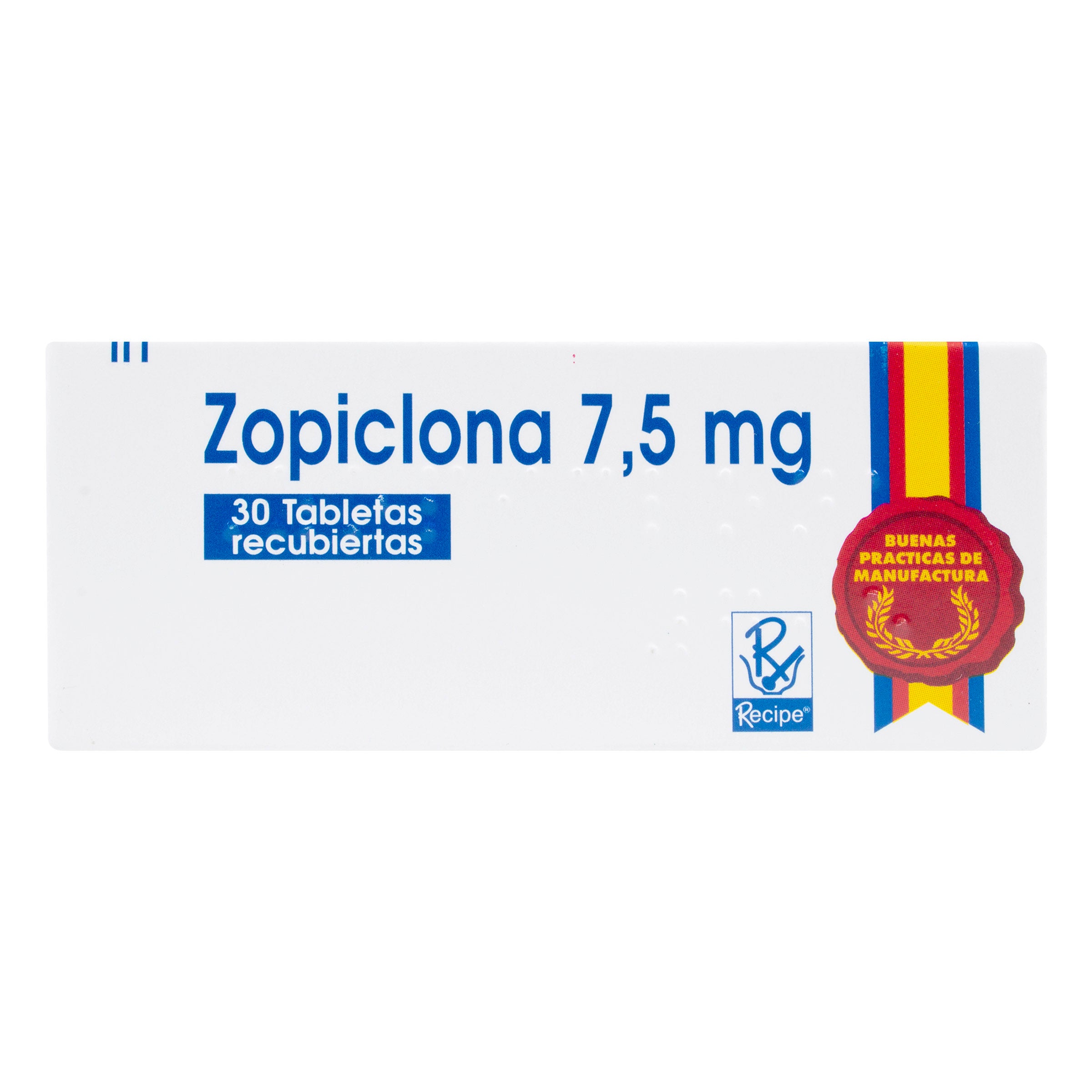 ZOPICLONA 7.5 MG 30 TABLETAS RC