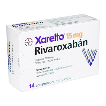 Xarelto 15mg rivaroxabán 14 tabletas recubiertas — Bayer