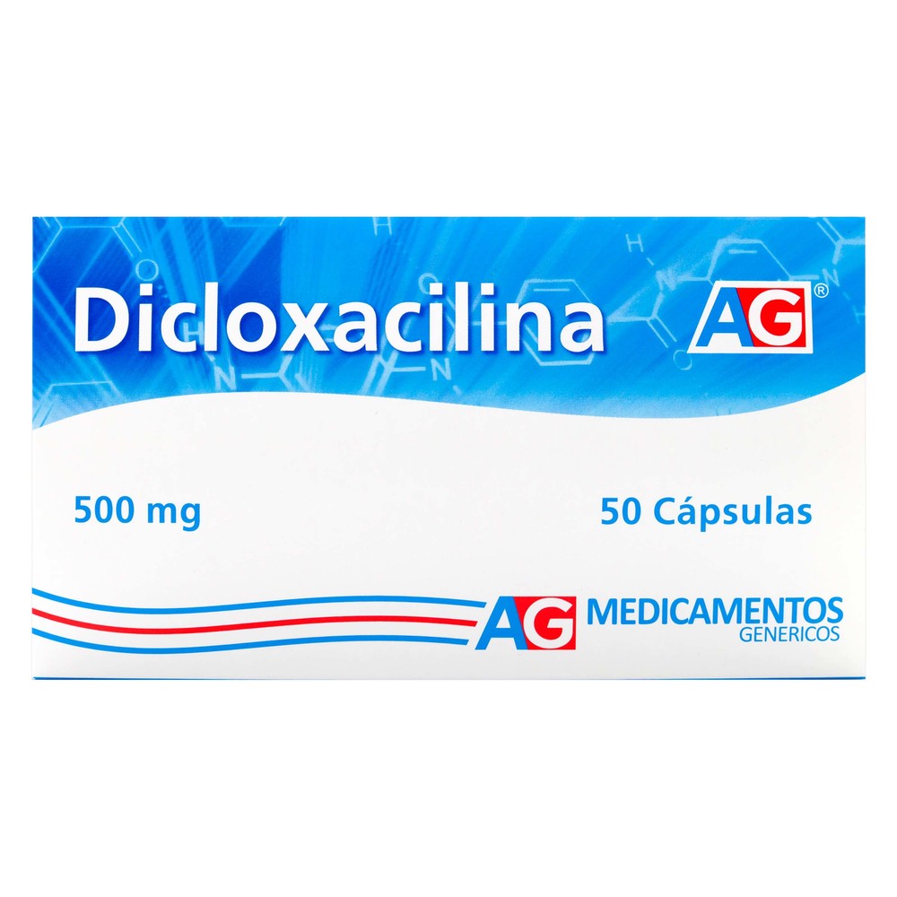 (F) DICLOXACILINA 500 MG 50 CAPSULAS AG