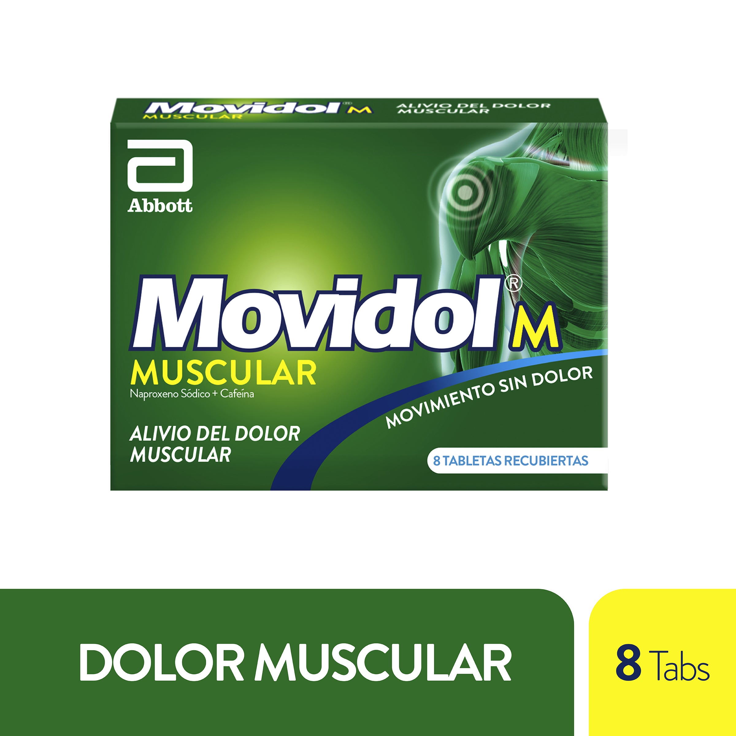 MOVIDOL M MUSCULAR 8 TABLETAS