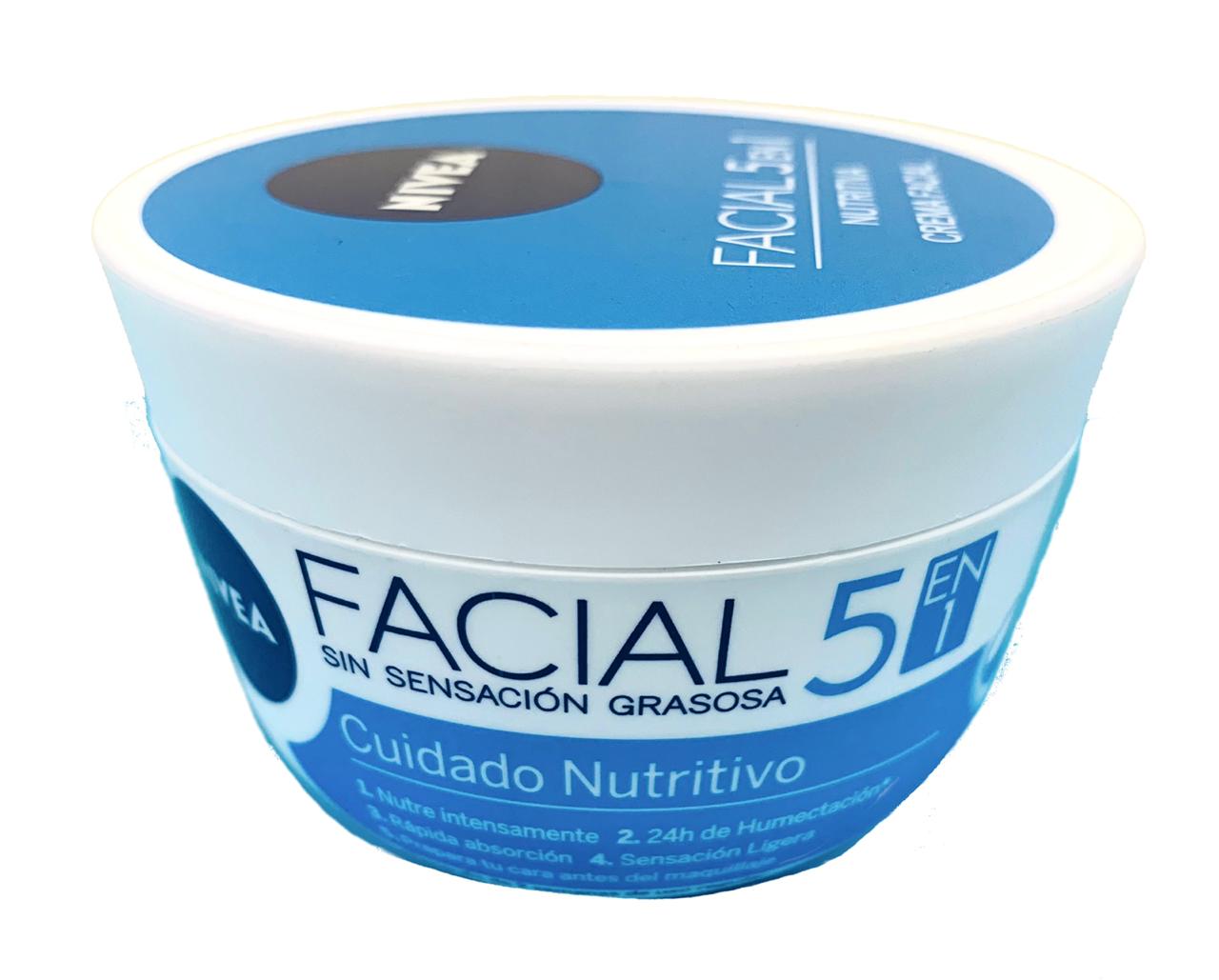 CREMA NIVEA CUIDADO NUTRITIVO 5 EN 1 100 ML