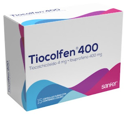 TIOCOLFEN 400 MG 15 CAPSULAS
