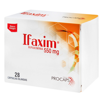Ifaxim 550mg rifaximina 28 tabletas — Procaps