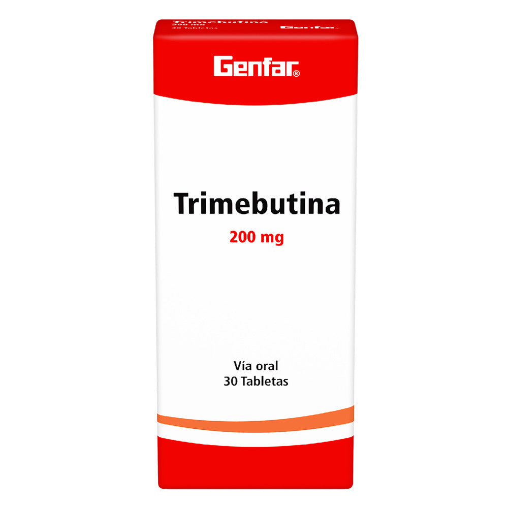 (F) TRIMEBUTINA 200 MG 30 TABLETAS GF - 10 UNIDADES