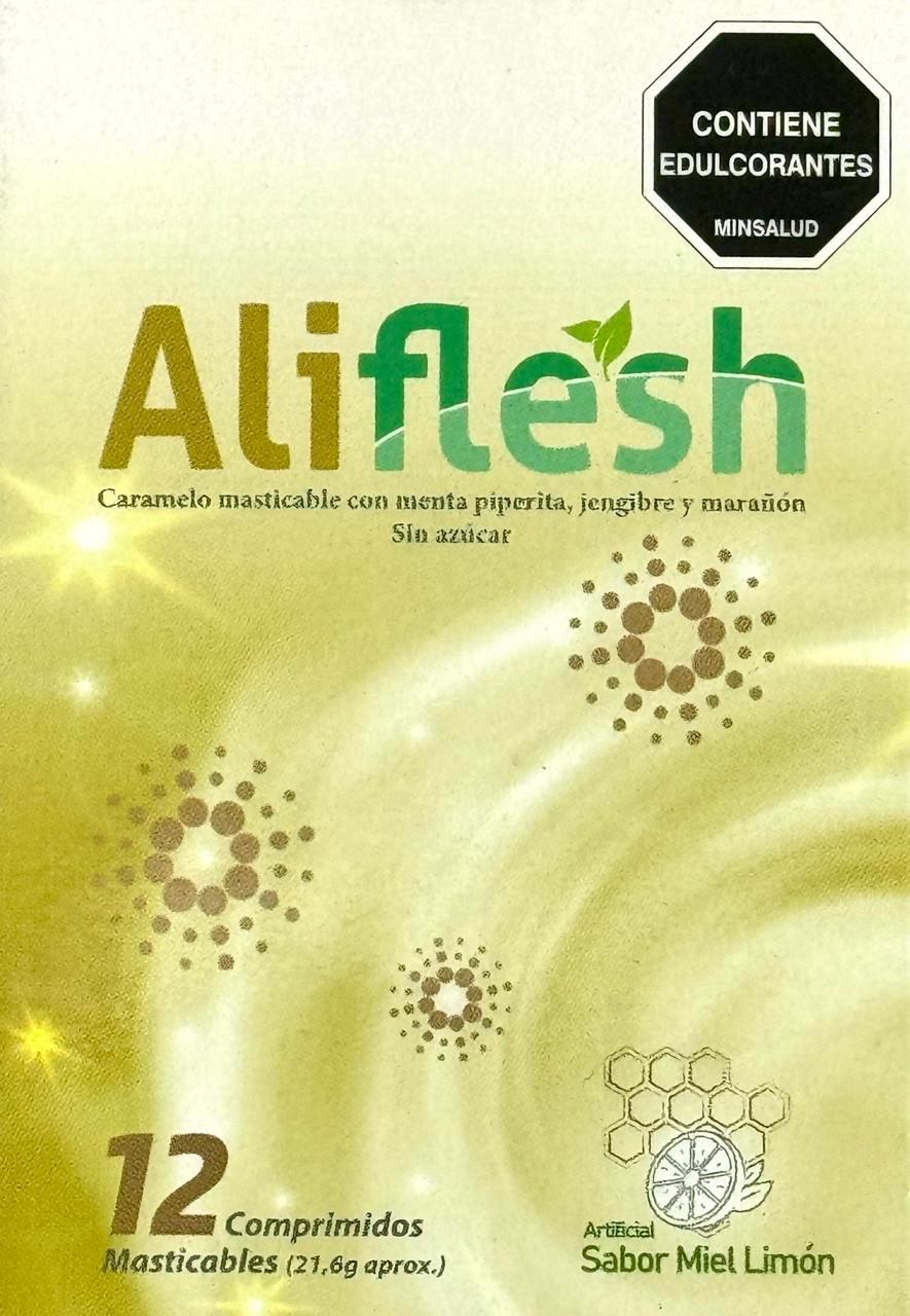 ALIFLESH SABOR MIEL LIMON 12 COMPRIMIDOS MASTICABLES