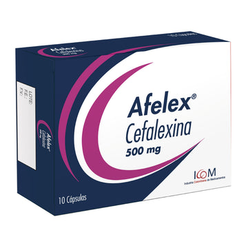 Afelex cefalexina 500mg 10 cápsulas — ICOM