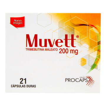 Muvett 200mg trimebutina maleato 21 cápsulas — Procaps