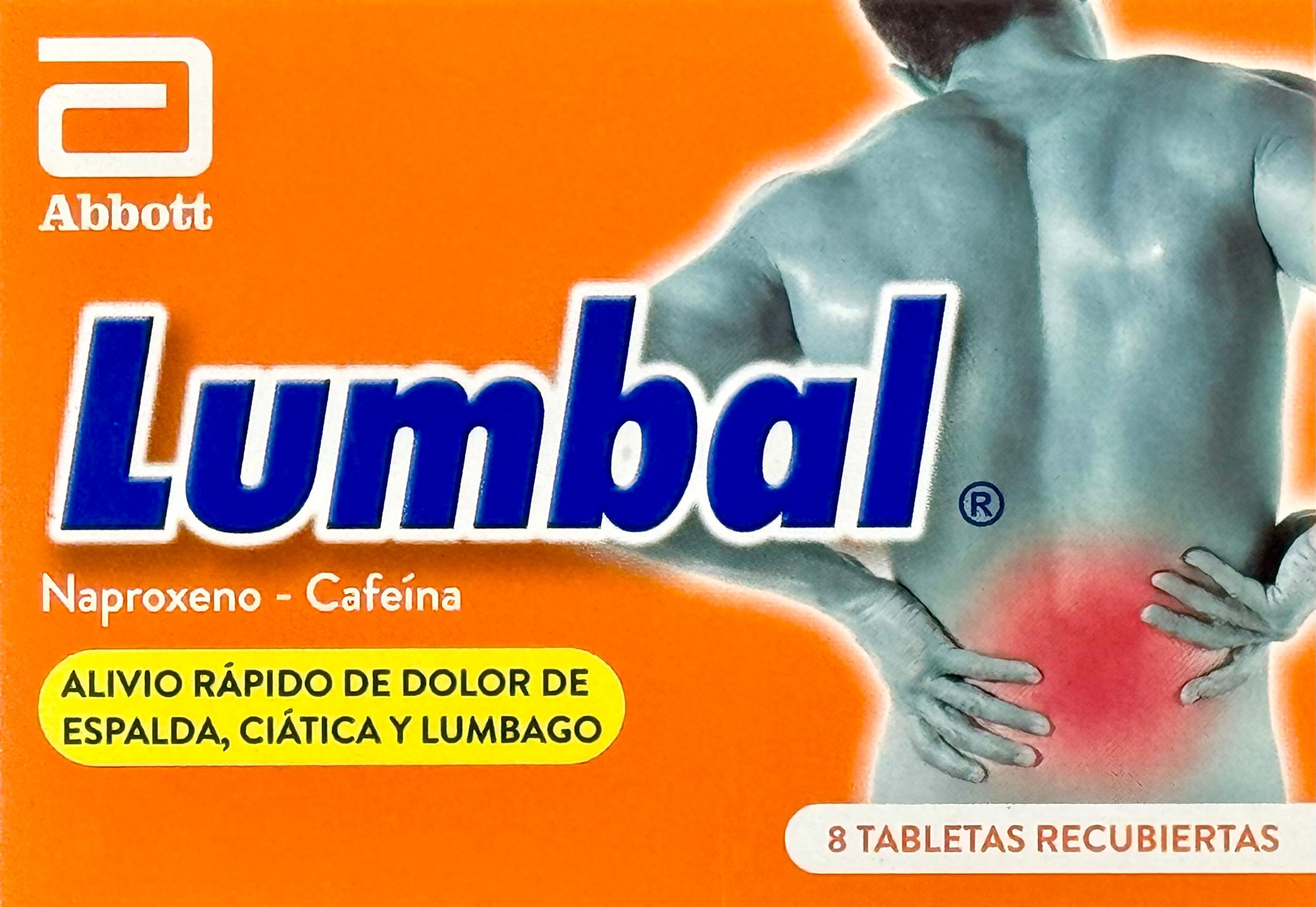 LUMBAL 8 TABLETAS