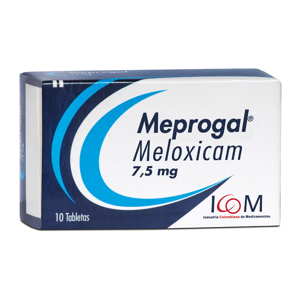 (F) MEPROGAL 7.5 MG MELOXICAM 10 TABLETAS ICOM - (LR) - 1 UNIDADES