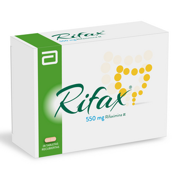 Rifax 550mg rifaximina 28 tabletas recubiertas — Lafrancol