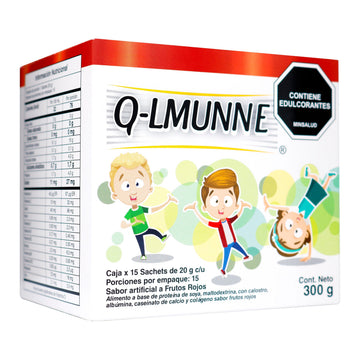 Q-Immune Frutos Rojos vitaminas y minerales caja 15 sobres — ICOM
