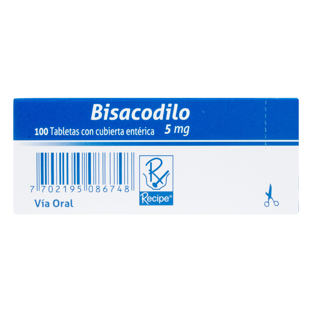 (F) BISACODILO 5 MG 100 TABLETAS RC