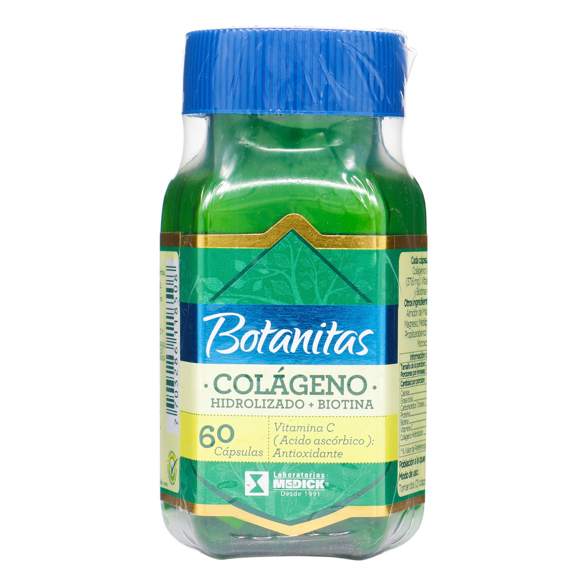 COLAGENO HIDROLIZADO+BIOTINA 60 CAPSULAS BOTANITAS