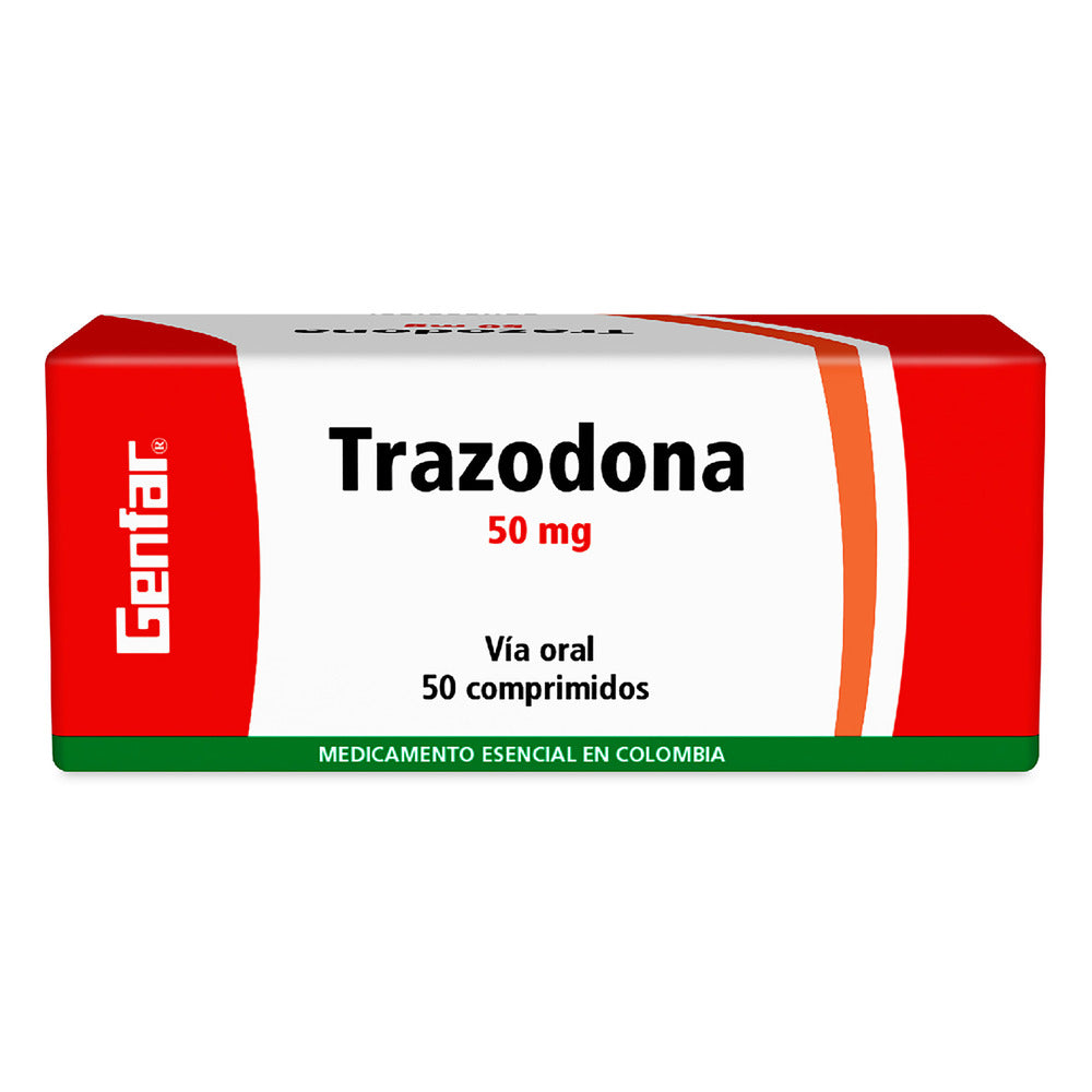 TRAZODONA 50 MG 50 TABLETAS GF