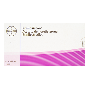 Primosiston Noretisterona 5mg + Etinilestradiol 0.05mg 30 Tabletas — Bayer