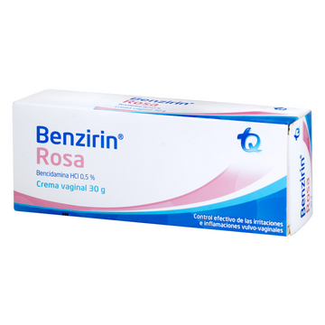 Benzirín Rosa bencidamina crema vaginal 30 g — Tecnoquímicas